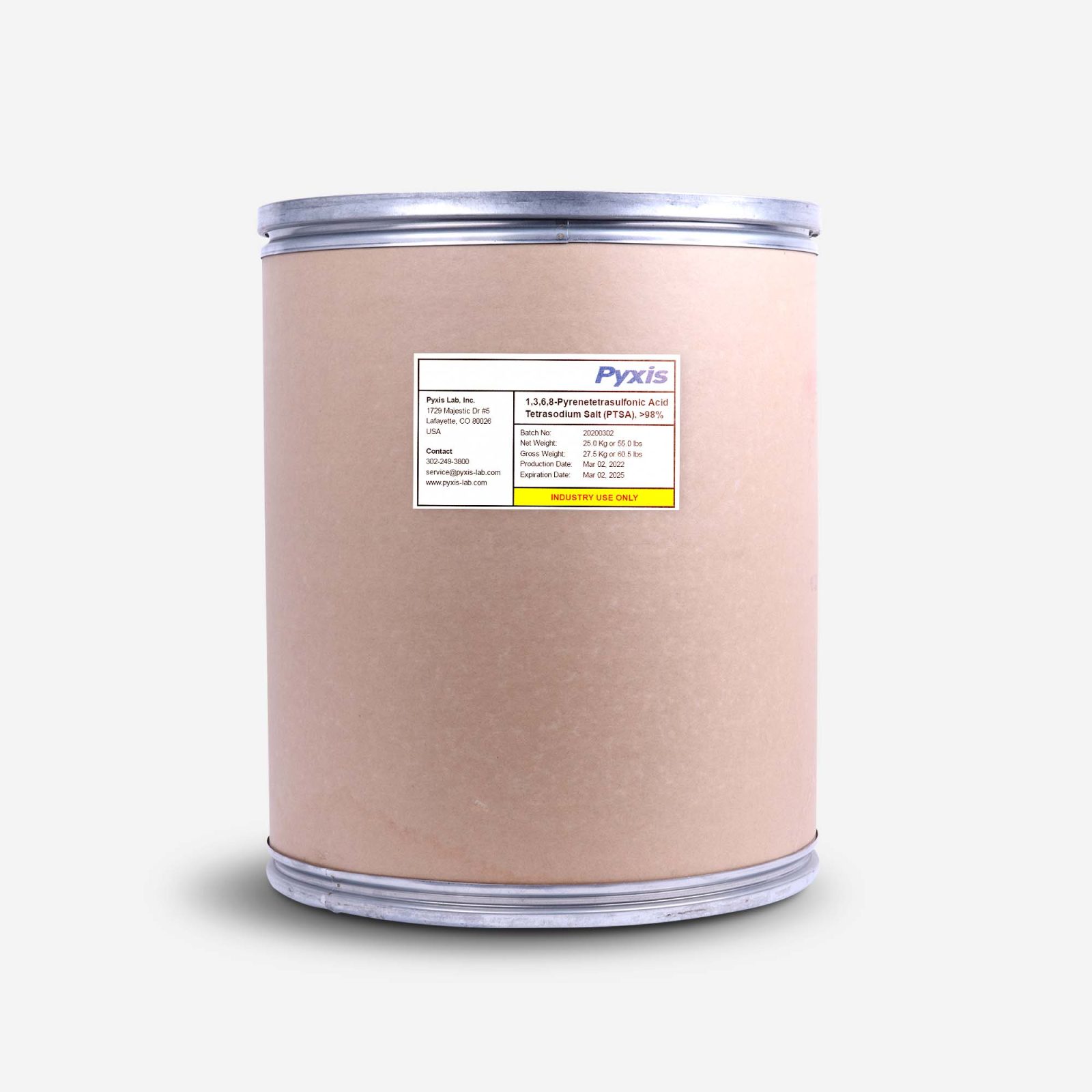 FDX-98 55lb Fiber Drum of PTSA 98% Powder
