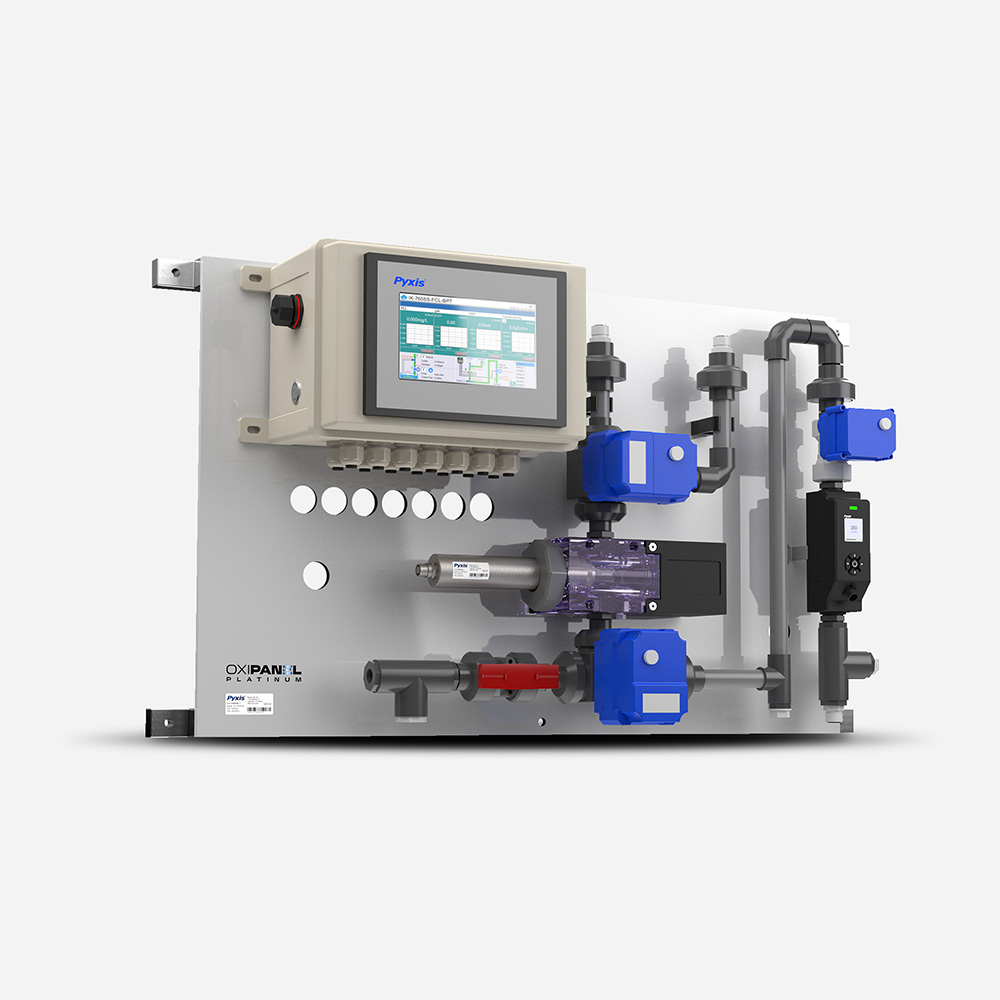 OXIPANEL™ PLATINUM IK-766SS-BPT Series Auto-Brushing Oxidizer + pH + ORP + Conductivity Inline Analyzers for Extreme Water Applications