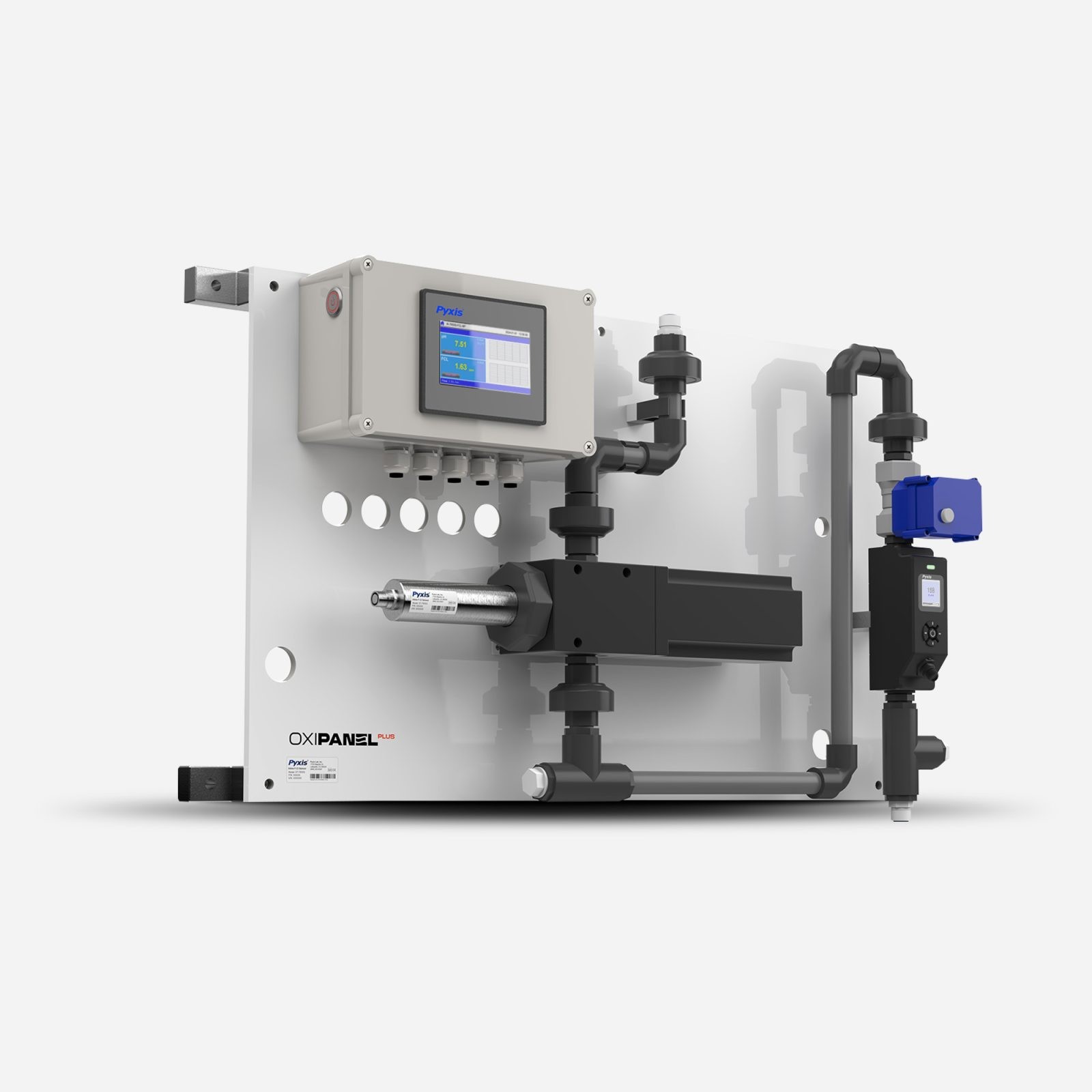 OXIPANEL™ PLUS IK-765SS-BP Series Auto-Brushing Oxidizer + pH + ORP Inline Analyzers for Challenging Water Applications