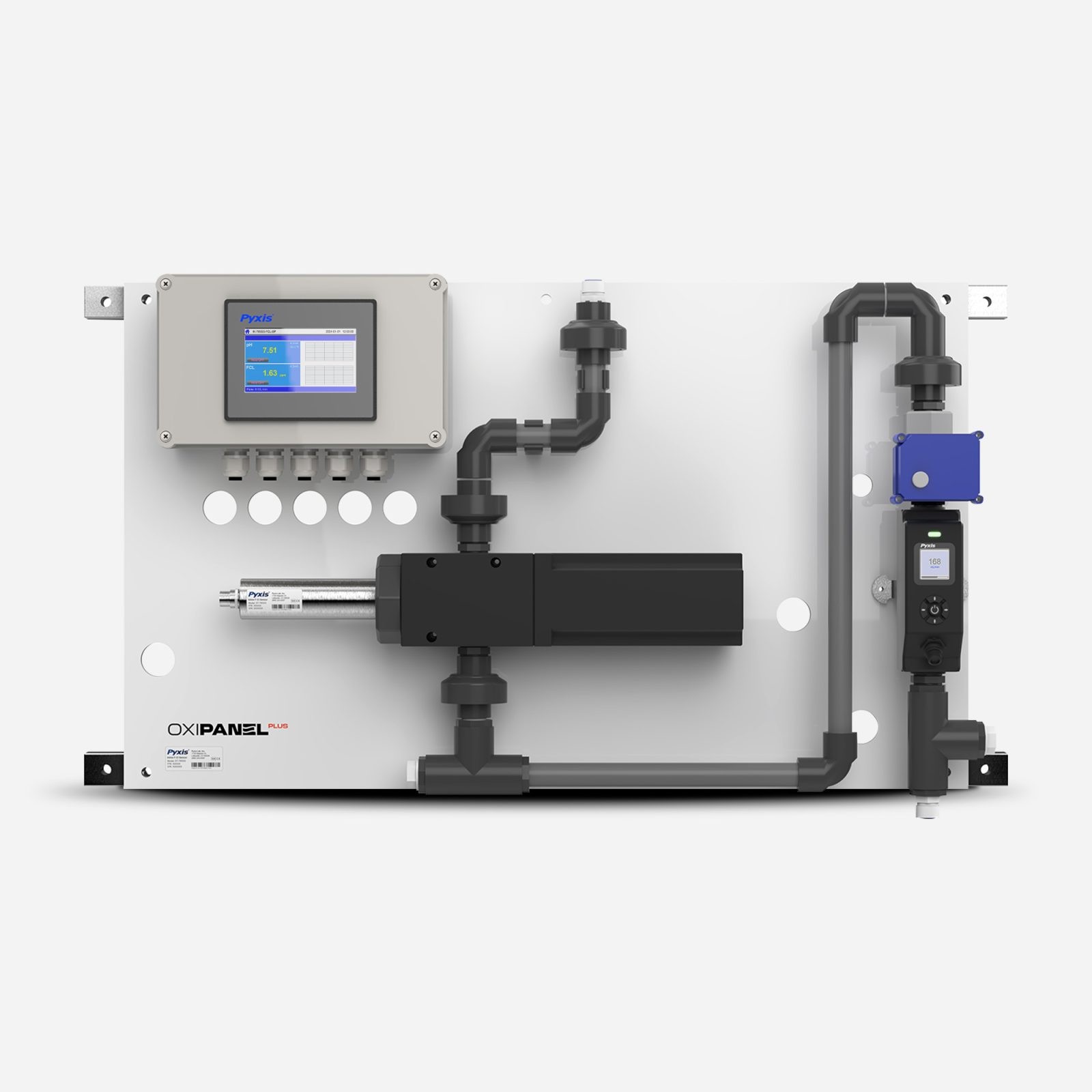 OXIPANEL™ PLUS IK-765SS-BP Series Auto-Brushing Oxidizer + pH + ORP Inline Analyzers for Challenging Water Applications thumbnail 2