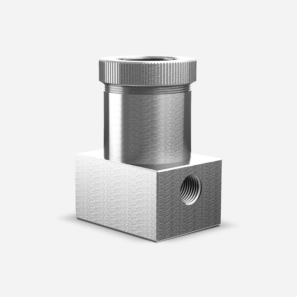 ST-009 316L Stainless Steel Tee 3/4in FNPT Inlet/Outlet